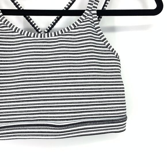 No Rest For Bridget Bralette Women's Approx Sz S Stripes Scoop Neck Multi Strap - Picture 3 of 6